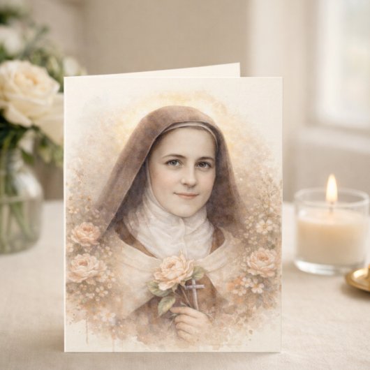 St. Thérèse of Lisieux Roses Scripture  Kaart