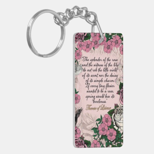 St. Therese of Lisieux sleutelketen Sleutelhanger (Voorkant Links)