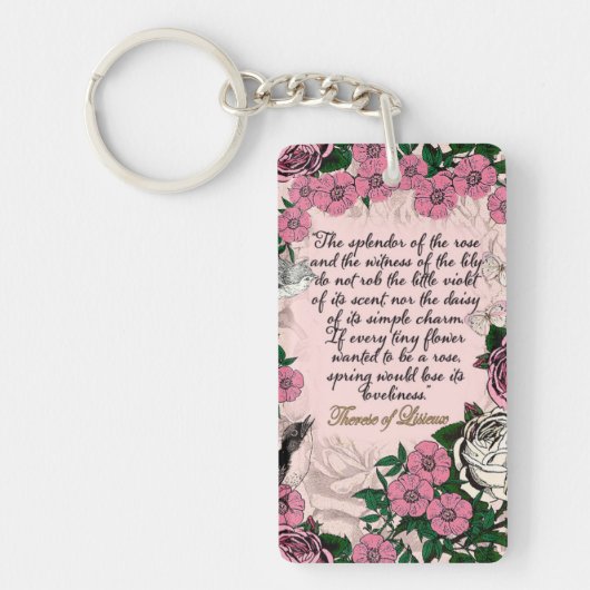 St. Therese of Lisieux sleutelketen Sleutelhanger (Voorkant)