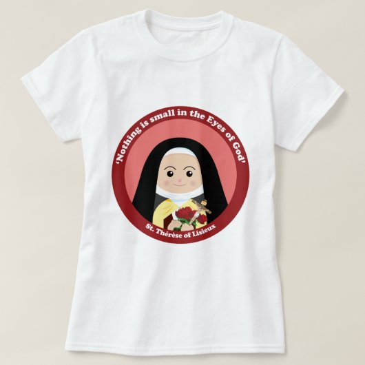 St. Thérèse of Lisieux T-shirt (Design voorkant)
