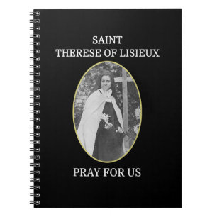 St. Therese of Lisieux T-Shirt Saint Little Flower Notitieboek