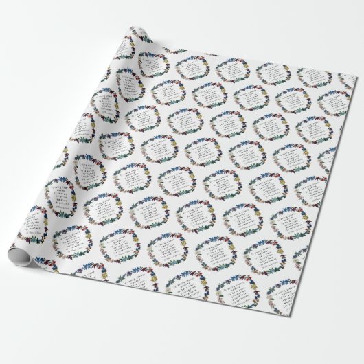 St Thèrése of Lisieux Wrapping Paper Cadeaupapier (Uitgerold)