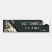 St. Therese of the Child Jesus Little Flower Bumpersticker (Voorkant)