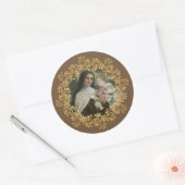 St. Therese of the Child Jesus Little Flower Ronde Sticker (Envelop)