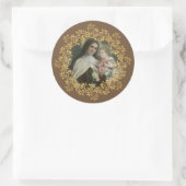 St. Therese of the Child Jesus Little Flower Ronde Sticker (Tas)