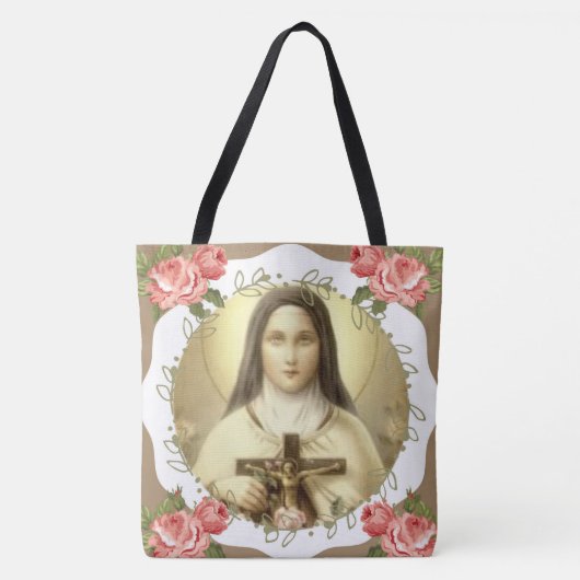 St. Therese of the Child Jesus Little Flower Tote Bag (Voorkant)