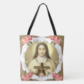 St. Therese of the Child Jesus Little Flower Tote Bag (Achterkant)