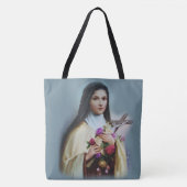 St. Therese of the Child Jesus Little Flower Tote Bag (Voorkant)