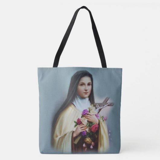 St. Therese of the Child Jesus Little Flower Tote Bag (Voorkant)