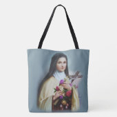 St. Therese of the Child Jesus Little Flower Tote Bag (Achterkant)