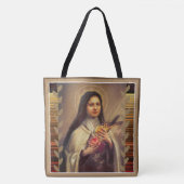 St. Therese of the Child Jesus Little Flower Tote Bag (Voorkant)