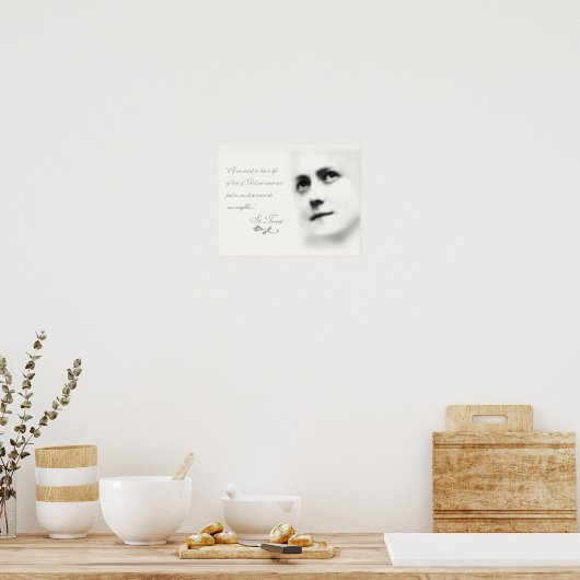St Therese on Love Poster (Keuken)
