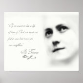 St Therese on Love Poster (Voorkant)