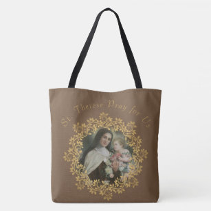 St. Therese & Our Lady of Mt. Carmel Tote Bag
