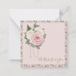 St. Therese Prayer  Religieuze Rozen Notitiekaartje