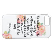 St. Therese Quote iPhone Case (Achterkant (Horizontaal))
