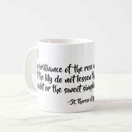 St. Therese Quote Mok (Voorkant links)