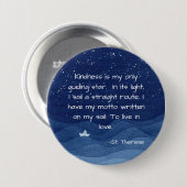 St. Therese Quote Pin Ronde Button 7,6 Cm (Voorkant /achterkant)