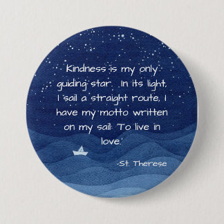 St. Therese Quote Pin Ronde Button 7,6 Cm