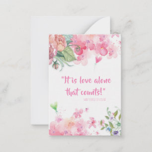 St. Therese Quote Valentijnse Kaarten (100 pk) Notitiekaartje
