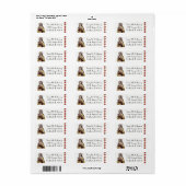 St. Therese Religieuze Carmelite Nun katholiek Etiket (Full Sheet)