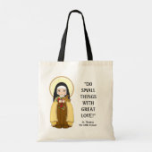 St. Therese Religieuze Carmelite Nun Quotes Tote Bag (Achterkant)