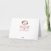 St. Therese Rozen Kruisbeeld Kerst Feestdagen Kaart (Achterkant)