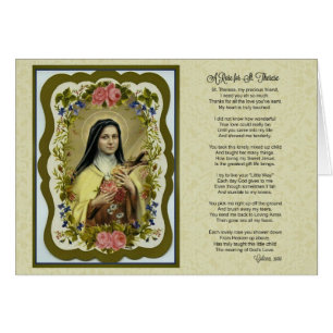 St. Therese Rozen Little Flower Poem Prayer