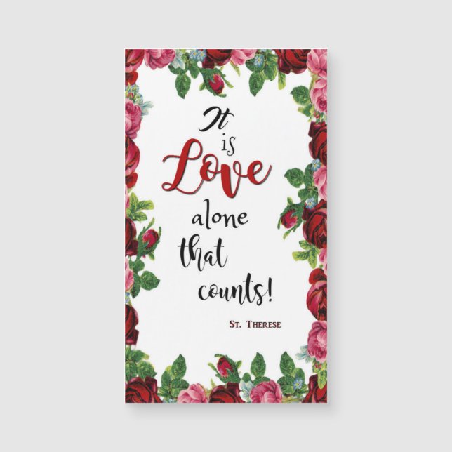 St. Therese Rozen Love Flowers (Voorkant)