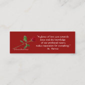 St. Therese Rozen Quote Heilige Kaart Mini Visitekaartje (Achterkant)