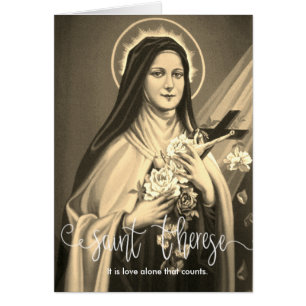 St. Therese   Sepia   Bekleding witscript