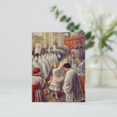 St. Therese strooit rozen Corpus Domini Fine Art Feestdagenkaart (Staand voorkant)