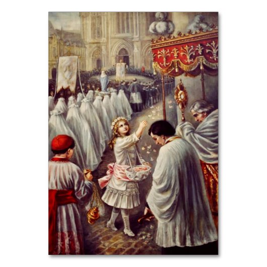 St. Therese strooit rozen Corpus Domini Fine Art Kaart (Voorkant)