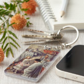 St. Therese strooit rozen Corpus Domini Fine Art Sleutelhanger (Voorkant Rechts)