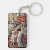 St. Therese strooit rozen Corpus Domini Fine Art Sleutelhanger (achterkant)