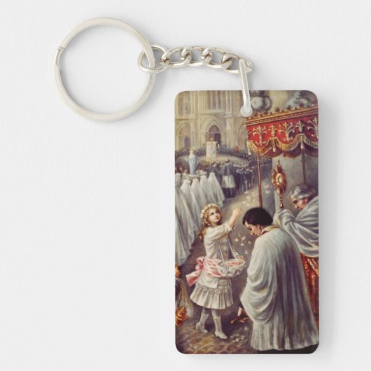 St. Therese strooit rozen Corpus Domini Fine Art Sleutelhanger (Voorkant)