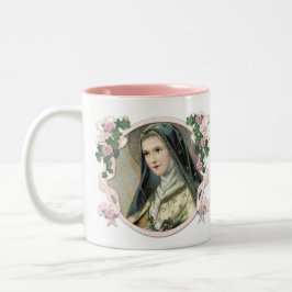 St. Therese the Little Flower Religious Carmelite Tweekleurige Koffiemok