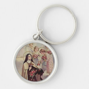 St. Therese the Little Flower Roses Angels Sleutelhanger