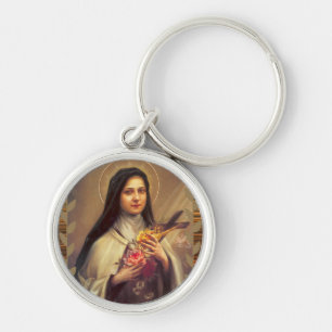 St. Therese the Little Flower Roses Crucifix Sleutelhanger