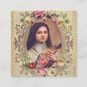 St. Therese the Little Flower Roses Novena Vierkante Visitekaartje