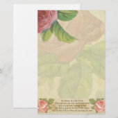 St. Therese the Little Flower Rozen Crucifix Briefpapier (Voorkant / Achterkant)