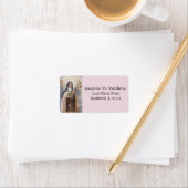 St. Therese the Little Flower Rozen Crucifix Etiket (Insitu)