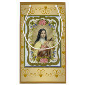 St. Therese the Little Flower Rozen Crucifix Klein Cadeauzakje (Achterkant)