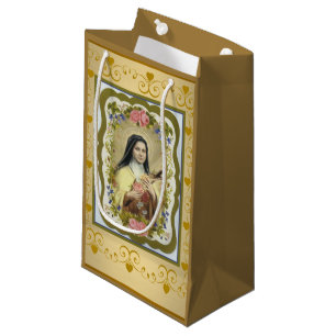 St. Therese the Little Flower Rozen Crucifix Klein Cadeauzakje