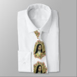 St. Therese the Little Flower Rozen Crucifix Stropdas<br><div class="desc">Dit prachtige St. Therese stropdas zal helpen om de toewijding aan deze prachtige heilige te verspreiden die rozen uit de hemel haalt!</div>