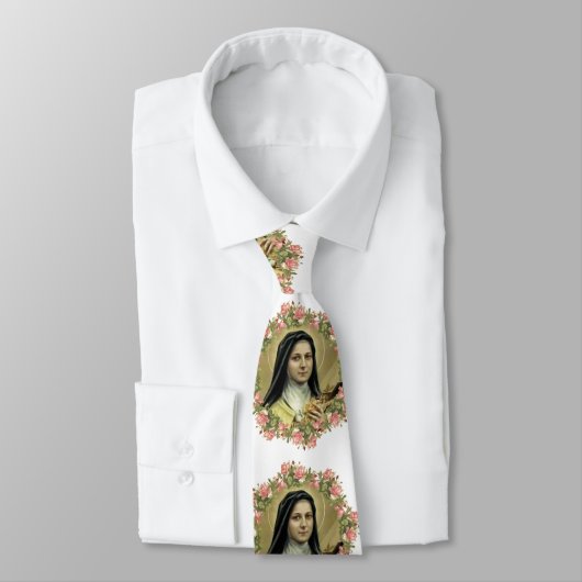 St. Therese the Little Flower Rozen Crucifix Stropdas (Gebonden)