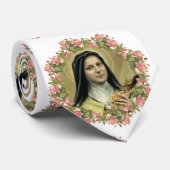 St. Therese the Little Flower Rozen Crucifix Stropdas (Opgerold)