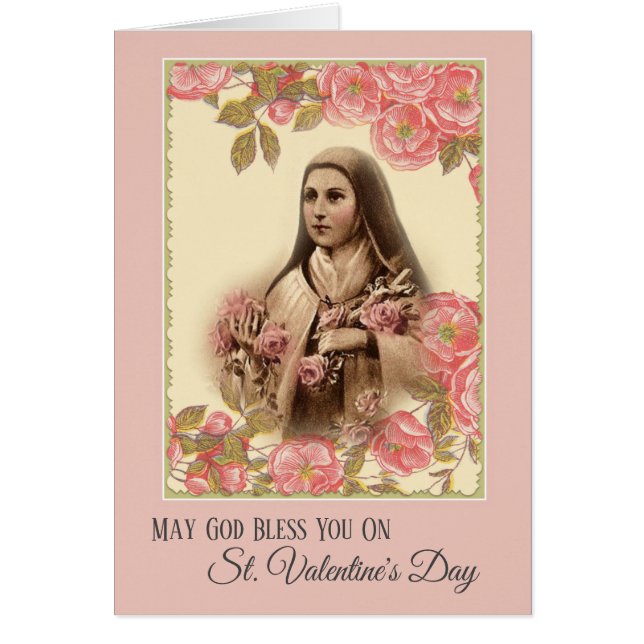 St. Therese Valentijnsdag Card (Voorkant)
