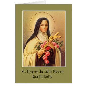 St. Therese van de Baby Jesus Rozen Crucifix