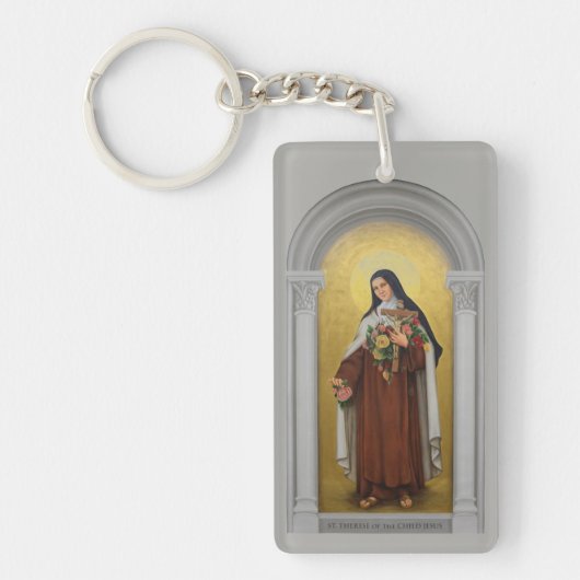 St. Therese van het Kind Jezus Schilderij Sleutelhanger (Voorkant)